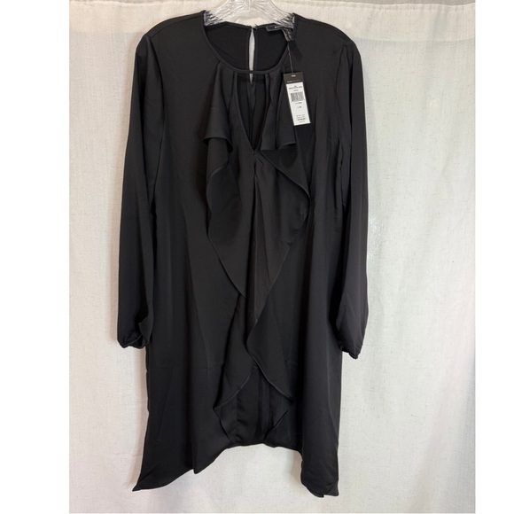 bcbgmaxazria black ruffle dress Shirring Ruffle Gown  BCBGMAXAZRIA